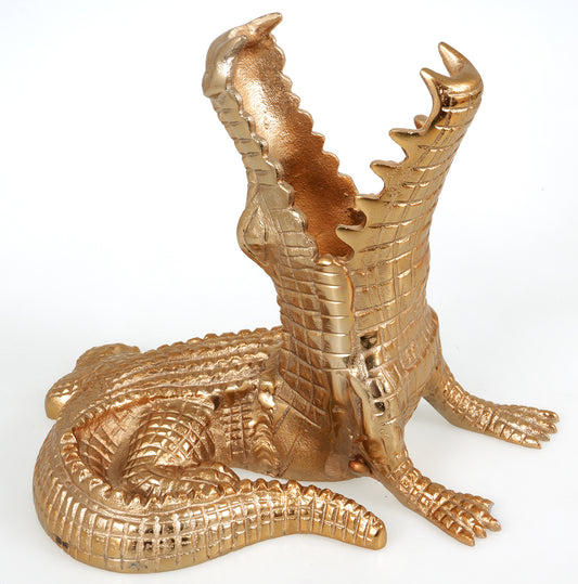 CROCODILE BOTTLE HOLDER GOLD