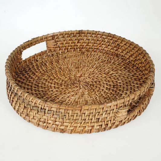 ASSAM ROUND GALLERY TRAY (Large)