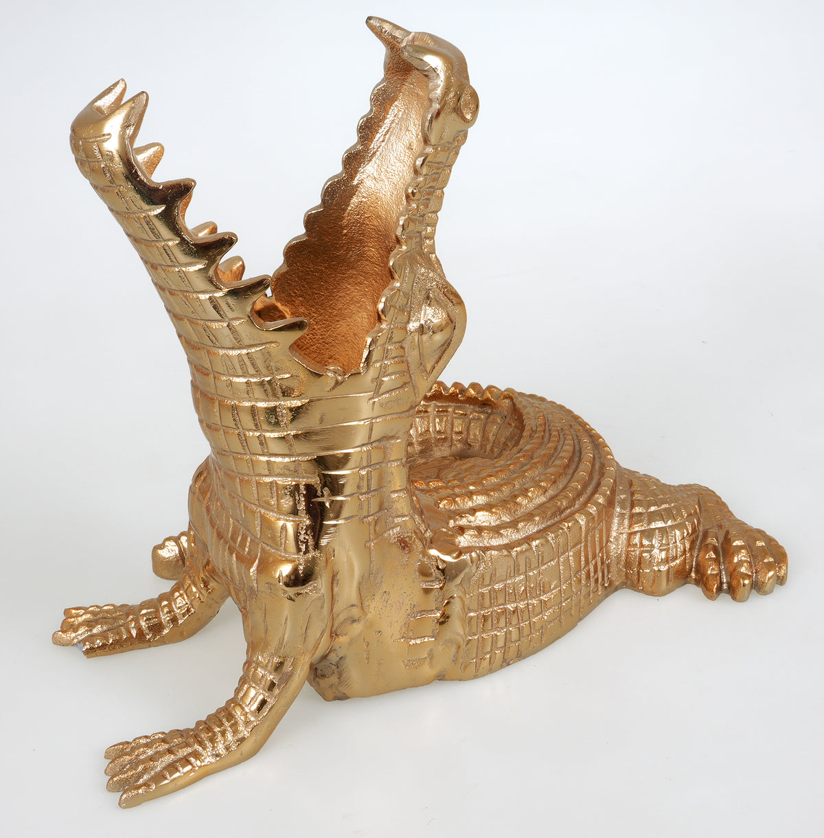CROCODILE BOTTLE HOLDER GOLD