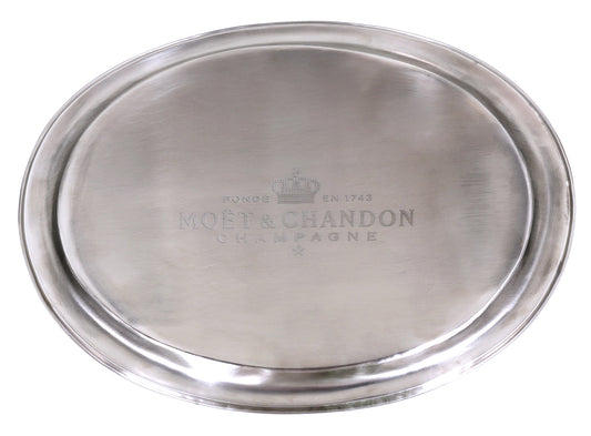 OVAL BAR TRAY NICKEL PLATED "MOET"